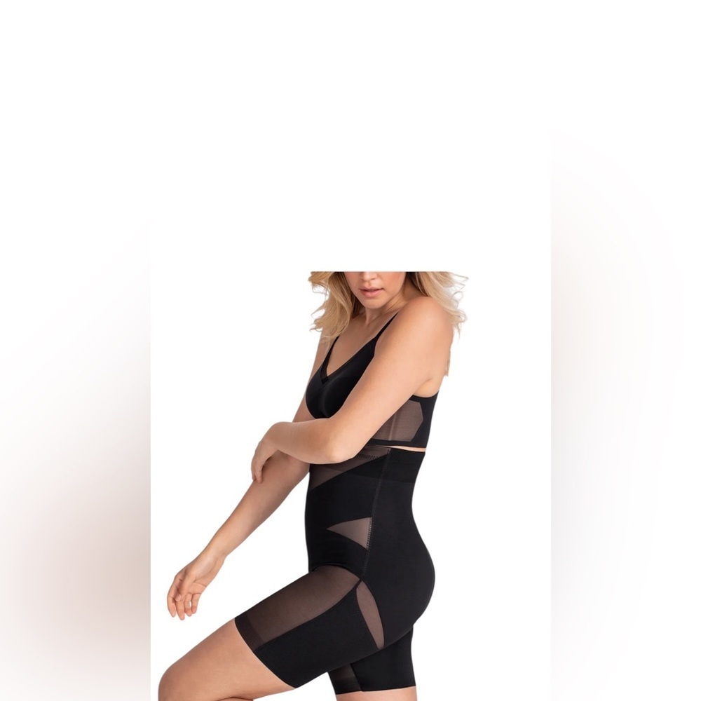 Honeylove SuperPower Short Vamp Black 2X Plus Shaper Ware Compression Slimming